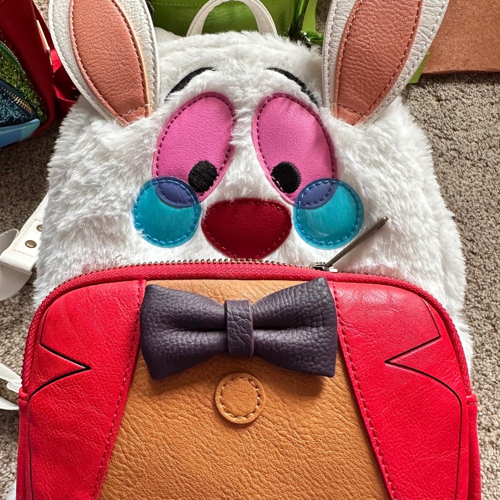 Loungefly Disney Alice in Wonderland White Rabbit Mini Backpack